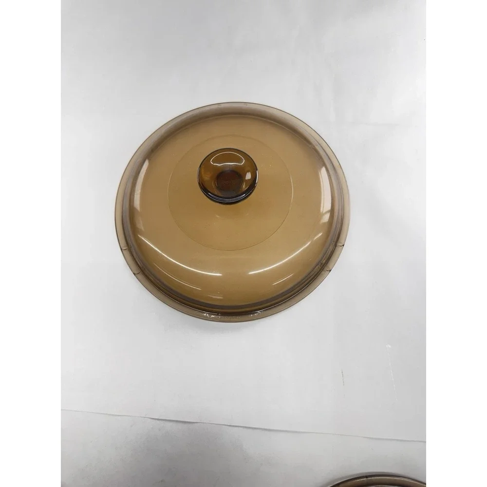 PYREX Vision Ware V-2.5-C Amber Replacement LID ONLY 2.5L Corning 8 1/2